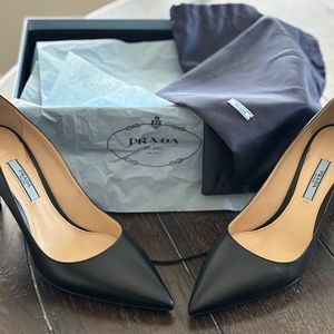 Prada Clare Pointy Toe Pumps